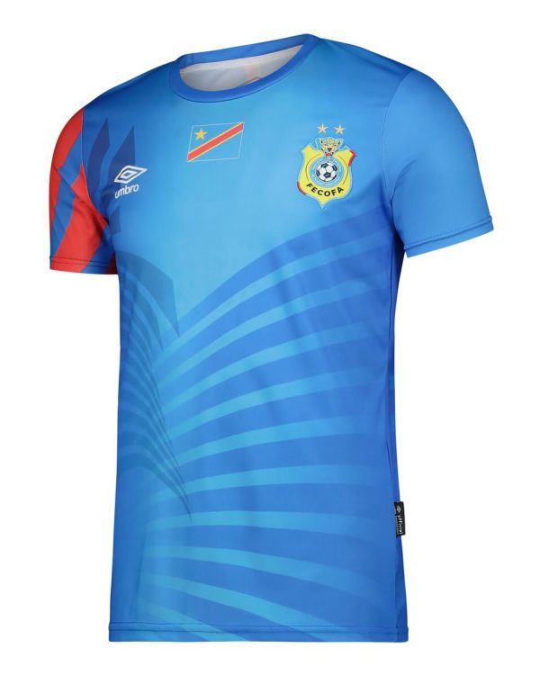 maillot officiel rdc fecofa bleu – vente à dakar sénégal