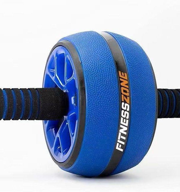 roue abdominale double avec poignées antidérapantes – fitness & musculation
