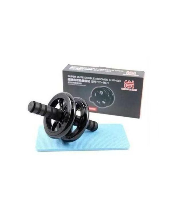 roue abdominale double – ab roller fitness ultra silencieux | appareil de musculation abdos, gainage & core training