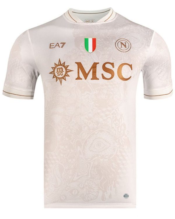 maillot ssc napoli blanc officiel ea7 – Édition premium msc | livraison dakar & sénégal