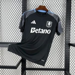 maillot aston villa 2026 noir et bleu | tenue officielle avec logo betano adidas