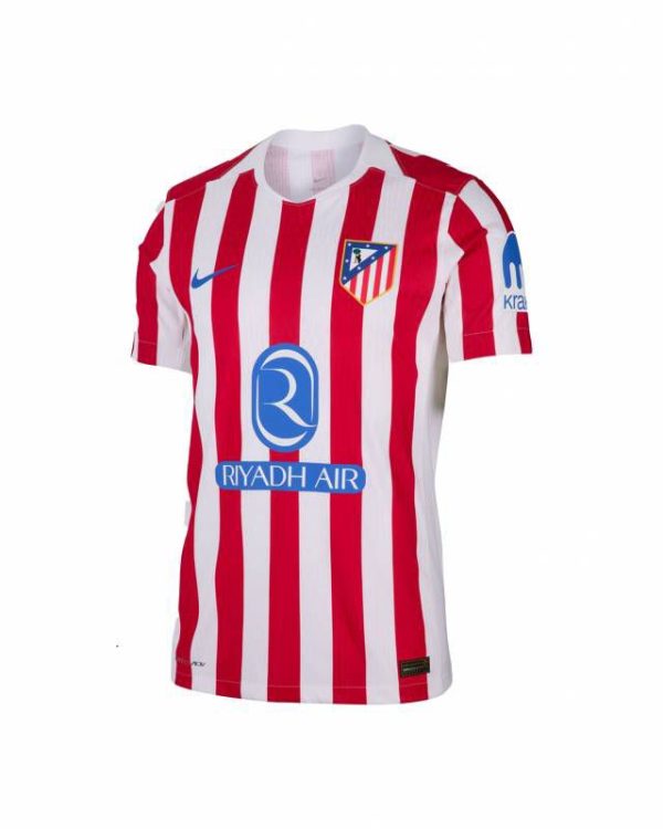 maillot atlético madrid 2026 rayures rouges et blanches | tenue officielle avec logo riyadh air nike