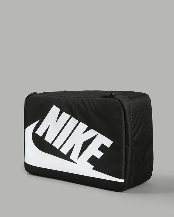 sac à chaussures nike shoebox bag – boîte à baskets transportable – noir/blanc