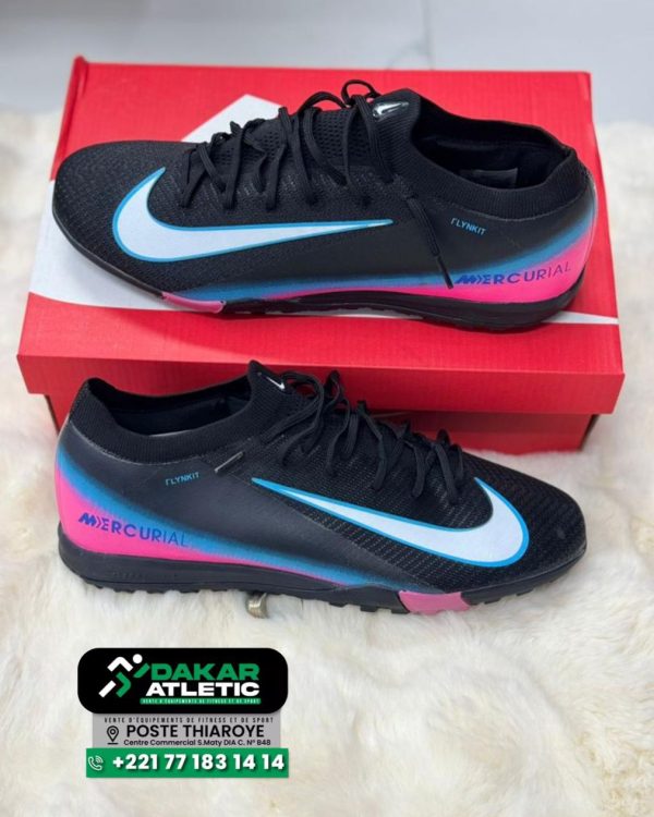 chaussures de foot nike mercurial vapor 16 elite tf noir/bleu/rose | dakar, sénégal