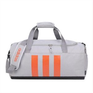 sac de sport adidas gris & orange sac duffle entraînement dakar
