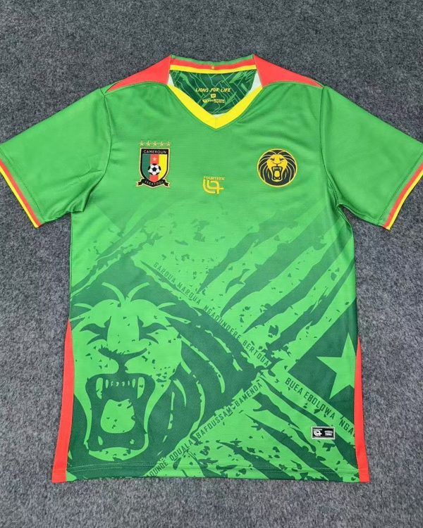 maillot cameroun domicile 2026 lions indomptables version joueur (fourteen) – livraison dakar