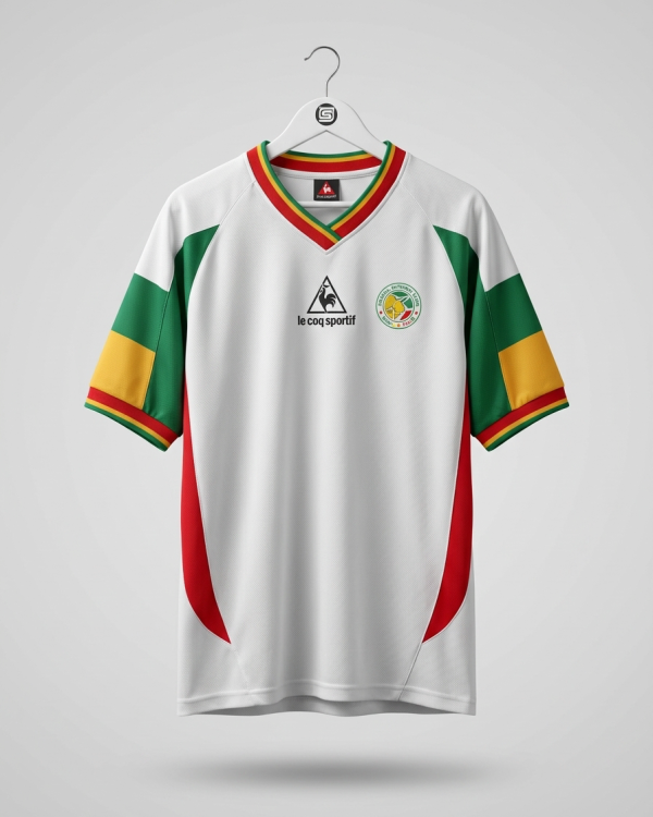 maillot Équipe nationale du sénégal blanc – style rétro & confort sportif