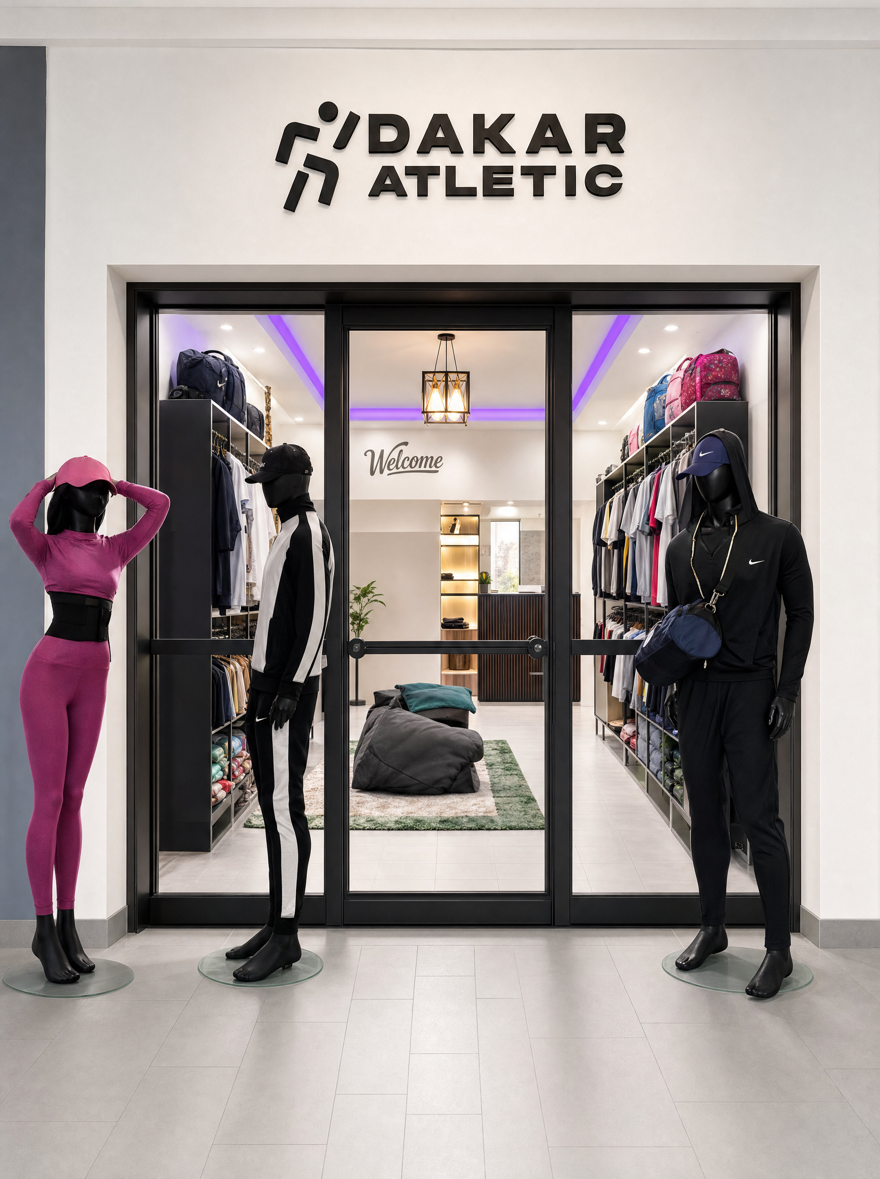 Devanture boutique Dakar Atletic